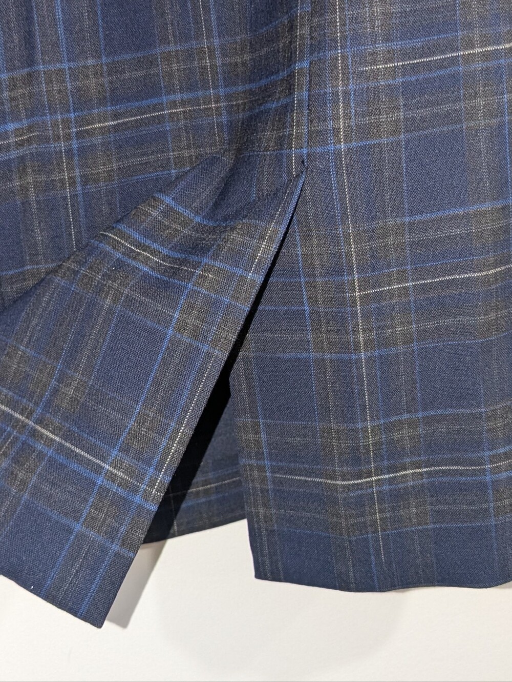 M.M. Lafleur The Cobble Hill Skirt Blue Plaid - Picture 3 of 6